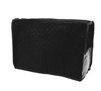 SIXRUN Sewing Machine Cover Foldable Water Proof Canvas, Dust Cover with Pockets for Sewing Machine Accessories, Convenient Storage Grey and Black (Black)