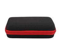 SIXRUN Shaver Storage Bag, Nylon TPU Travel Case with Hand Strap and Mesh Organizer for Accessories Data Cables QP2520/90/70 (Black Red)