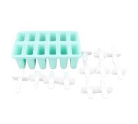 SIXRUN Silicone Ice Cream Mould with Stick Easy Release Green Reusable Silicone Ice Pop for Ice Cream, Safe and Reliable, More Assured Use