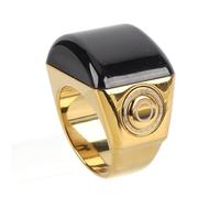 SIXRUN Smart Tasbih Zikr Ring, Muslim Digital Azan Alarm Clock with OLED Screen and IP67 for Men Women Prayer Counter and Tasbih Counter (22mm)