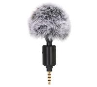 SIXRUN Smartphone Microphone, Plastic Metal Adjustable Noise Reduction for Mobile Phone Recording (3.5mm)