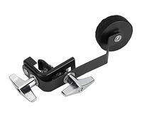 SIXRUN Snare Drum Mute Silencer, Alloy Metal Clamp on Tone Control Muffler with Adjustable Overtones Eliminator for Snare Drums (Black)