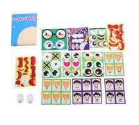 SIXRUN Social Emotional Learning Activity Expression Board, Funny Faces Sensory Learning Toys for Kids with Hooks, Ideal for Home or Classroom Activities