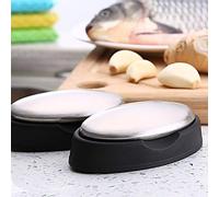 SIXRUN Stainless Steel Soap, Eliminating Odor, Long Lasting Smell Remover Chef Soap, Hand Kitchen Essential for Garlic Onion Fish, 304 Stainless Steel with Brushed Polishing (M)