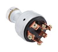SIXRUN Start Key Switch for PC200-8, PC210-10, PC360LC-11 Tractors with Ring Terminals, Off IGN Start Position Replacement, Engineered for Longevity, Metal Material
