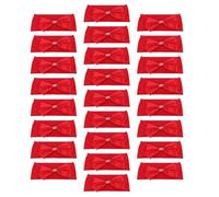 SIXRUN Stretch Chair Sashes Bows with Securely Stitched Polyester Fabric for Wedding Party Banquet Decoration 5.91x13.78in Reusable (Red)