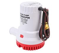 SIXRUN Submersible Bilge Pump 2000 GPH Silent Water Cooled Motor with Automatic Filter Unit for Boat RV Pond Pool Spa 19.7ft Head (12V)