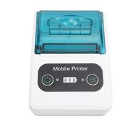 SIXRUN Thermal Receipt Printer with Toothed Vane/Wing Portable Small 58mm for Retail Office and Restaurant (Green White)