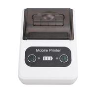 SIXRUN Thermal Receipt Printer with Toothed Vane/Wing Portable Small 58mm for Retail Office and Restaurant (Black White)