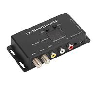 SIXRUN TM70 UHF TV Link Modulator, AV to RF Converter with IR Extender | PAL Selectable Output, USB5V Powered, 38KHz Remote Receiver, 10m Range, CATV Transmission