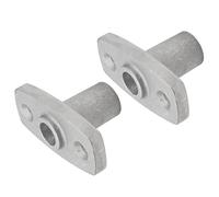 SIXRUN Top Mount Rowlock Socket Cast Aluminum Oar Lock Socket Holder 2 Pcs 1 2 Inch T Shape Bracket for Boat Rowing Replacement and Sea Water Use
