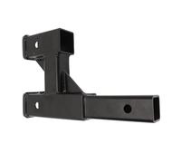 SIXRUN Trailer Hitch Riser Hitch Extension 2 Inch Receiver 9.65in Adjustable Length with 5/8in Pin Kit for SUVs Trucks RVs Towing