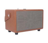 SIXRUN Vintage Bluetooth 5.0 Speaker, Faux Leather Retro 50W