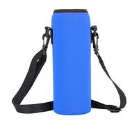 SIXRUN Water Bottle Sleeve, 7.5x3.1in Neoprene Carrier | Thermal Insulated Pouch, Hot Surface Protection, Adjustable Carry Strap, Clip-on Gym Hiking, Travel Bottle Cover