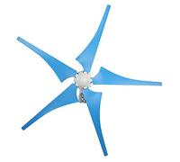 SIXRUN Wind Generator Kit Aluminum Alloy 100W Wind Generator with Controller 5 Blade NE 100S6 Low Startup At 6.6 Ft S for Street Lights Farm Boats Off Grid Users (DC24V)
