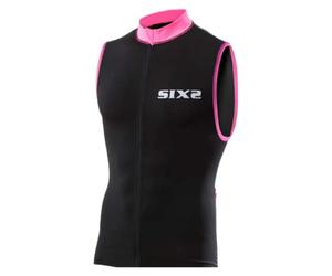 Sixs Stripes Sleeveless Jersey XL Black / Pink