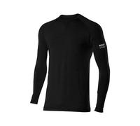 Sixs TS2 Merino Underwear Long Sleeve Crew Neck Unisex, Black