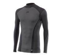 SIXS TS3 V2 4-Season Long-sleeve Mock Neck Baselayer Shirt Black/CarbonM/L Black,Carbon