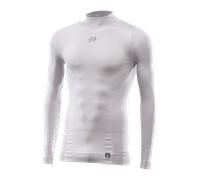 SIXS TS3 V2 4-Season Long-sleeve Mock Neck Baselayer Shirt Silver/White3XL-4XL Silver,White