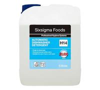 Sixsigma Foods Automatic Dishwasher Detergent H14 5 Litres - Ideal for Homes & Commercial Kitchens Powerful, Fast-Acting & Effective Cleaning Solution for Sparkling Dishes