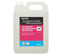 Sixsigma Foods Automatic Glasswasher Detergent H9 5L - Powerful, Streak Free Cleaning for Sparkling Glassware - Ideal for Commercial Kitchens, Bars, Pubs & Catering Use