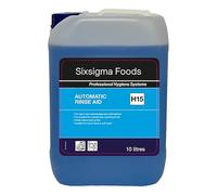 Sixsigma Foods Automatic Rinse Aid H15 10 litres - Ideal for Homes & Commercial Kitchens Powerful, Fast-Drying & Long-Lasting Formula for Streak-Free Shine on Dishes, Glassware & Cutlery