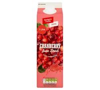 Sixsigma Foods Cranberry Juice Drink from Concentrate (6 x 1 Litre) - Perfect for Hydration, Meals & Mixers, Great for Family Refreshment, Enjoy Chilled Anytime of the Day (Case of 6)