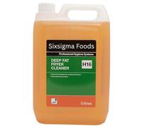 Sixsigma Foods Deep Fat Fryer Cleaner H16 (2 X 5 Litres) - Powerful Degreaser for Removing Carbon & Oil Build Up - Ideal For Kitchens & Catering Equipment Cleaning (Case of 2)