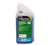 Sixsigma Foods Detergent Disinfectant H2 Concentrate 1L - Powerful Multi Surface Cleaner & Germ Killer for Kitchens, Bathrooms & Food Areas - Ideal for Home & Commercial Use