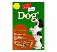 Sixsigma Foods Dog Bone Biscuits 400g - Crunchy & Delicious Treats for Dogs Fun Chewing Snack, Made Ingredients - Perfect Reward for Training and Daily Treats (Case of 5)