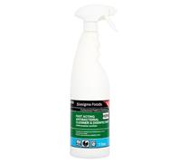 Sixsigma Foods Fast Acting Antibacterial Cleaner & Disinfectant H2FA 1 Litre - Ideal for Kitchens, Bathrooms, Worktops & More - Powerful, Quick Drying, Hygienic Surface Cleaner (Case of 6)