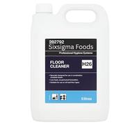 Sixsigma Foods Floor Cleaner H26 (2 X 5 Litres) - Powerful Grease & Dirt Removal Heavy Duty Multipurpose Cleaner for Hard Floors & Commercial Spaces (Case of 2)