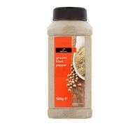 Sixsigma Foods Ground Black Pepper 500g - Perfect for Seasoning Meats, Sauces, Soups & Vegetables Fine, Aromatic & Flavorful Spice - Ideal for Home or Professional Kitchens (Case of 6)