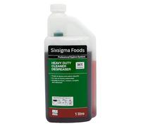 Sixsigma Foods Heavy Duty Cleaner Degreaser H1 Concentrate 1 Litre - Powerful Multi Surface Formula Cuts Through Grease - Ideal for Kitchens, Industrial & Commercial Cleaning (Case of 1)