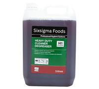 Sixsigma Foods Heavy Duty Cleaner Degreaser H1 Concentrate 5 Litres - Powerful Multi Surface Formula Cuts Tough Grease - Ideal for Industrial Workshop & Commercial Cleaning (2, Case of 2)