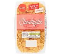 Sixsigma Foods Jack's Conchiglie (12 x 500g) - Perfect for Holding Sauces, Cheese or Veggie Mixes Classic Shell Shaped Pasta Made from Durum Wheat (Case of 12)