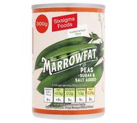 Sixsigma Foods Marrowfat Peas (12 x 300g) - Large Tender & Flavourful Peas Perfect for Mushy Peas, Side Dishes, Salads & Traditional British Recipes (Case of 12)