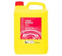 Sixsigma Foods Thick Bleach Citrus 5 Litres - Powerful Disinfectant with Long-Lasting Citrus Fragrance, Removes Stains - Ideal for Drains & Floors Fresh & Hygienic (Case of 1)