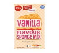 Sixsigma Foods Vanilla Flavour Sponge Mix (7 x 400g) - Ideal for Homemade Cakes Easy to Bake, Light & Fluffy Cake Mix with Sweet Vanilla Taste (Case of 7)