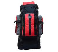 SiXsigma Sports 120L Extra Large Travel Camping Accessories Backpack - Ideal Rucksack Survival Equipment Bag, Heavy-Duty Travel Accessories (120, Red)