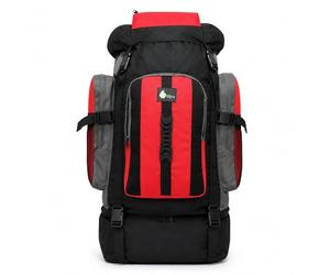 SiXsigma Sports 120L Extra Large Travel Camping Accessories Backpack - Quick Dry Large Rucksack For Camping, Fishing Backpack & Hiking Bag - Ideal Hiking Rucksack For Men & Women (120L, Red)