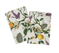 SiXsigma Sports 4 Pack Cotton Cloth Napkins - Reusable Soft Linen Napkins Table Serviettes for Kitchen, Dining Room, Weddings & Holidays - Ideal For Women (Humming Birds)