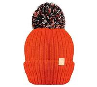 SiXsigma Sports Children's R40 Thermal Insulated Pom Pom Bobble Beanie Hat - Warm, Soft & Stylish Winter Hat for Kids - Ideal for Outdoor & Everyday Cold Weather Wear (UK, Alpha, One Size, Orange)