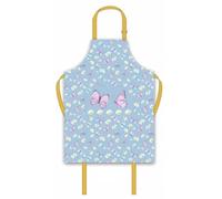 SiXsigma Sports Cooking Chefs Apron's With Double Oven Gloves - Quick Dry Kitchen Cotton Aprons For Cooking, Baking & BBQ Grill - Perfect Mothers Day Gifts (Butterfly Apron & Double Oven Gloves Set)