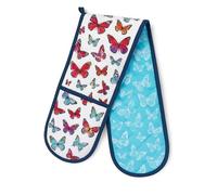 SiXsigma Sports Double Oven Gloves Heat Resistant Oven Mitts - Heavy Duty Potholders Novelty Home And Kitchen Gloves For Cooking & Baking - Ideal For Women (Multicolour Butterfly)