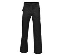 SiXsigma Sports Ladies Cotton Summer Women's Trousers with Pockets - Quick Dry Summer Holiday Elasticated Waist Trousers for Women for Women (Black, 3XL)
