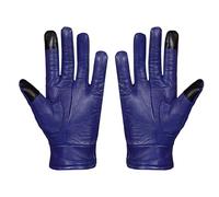 SiXsigma Sports Ladies Winter Warm Genuine leather Touchscreen Gloves - Quick Dry Winter Thermal Gloves For Causal Fashion, Outdoor Party & Driving Gifts For Women (Royal Blue, S-M')