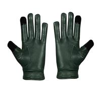 SiXsigma Sports Ladies Winter Warm Genuine leather Touchscreen Gloves - Quick Dry Winter Thermal Gloves For Causal Fashion, Outdoor Party & Driving Gifts For Women (Green, S-M')