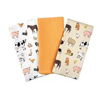 Tea towels for kitchen 100% Cotton Decorative Kitchen Cooking Dish Linen Cooking BBQ Pack of 3- Novelty Kitchen Tea Towels Premium Quality Grill Bake Ware gifts Farmer Kitchen quality tea towels