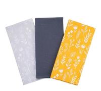 SiXsigma Sports Pack of 3 Tea Towels For Kitchen - Premium Cotton Decorative Kitchen Towel Linen for Cooking, BBQ, Baking & Dish Drying - Ideal For Women & Men (FY)